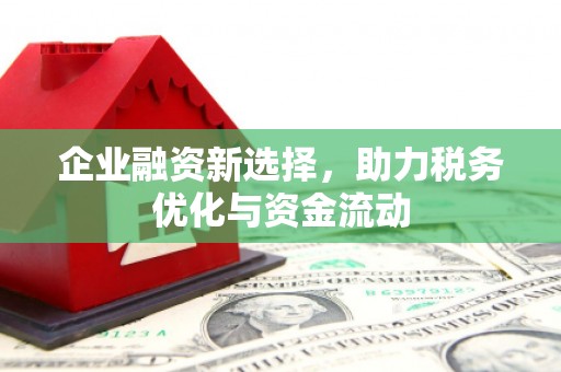 唐山企业融资新选择，助力税务优化与资金流动