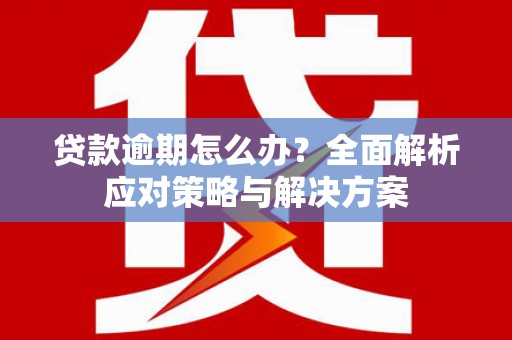 唐山贷款逾期怎么办？全面解析应对策略与解决方案