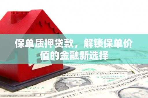 唐山保单质押贷款，解锁保单价值的金融新选择