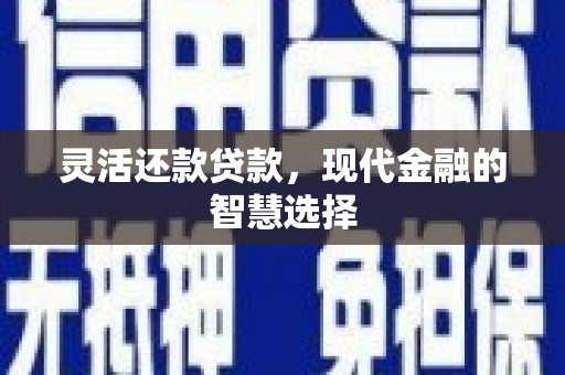 唐山灵活还款贷款，现代金融的智慧选择