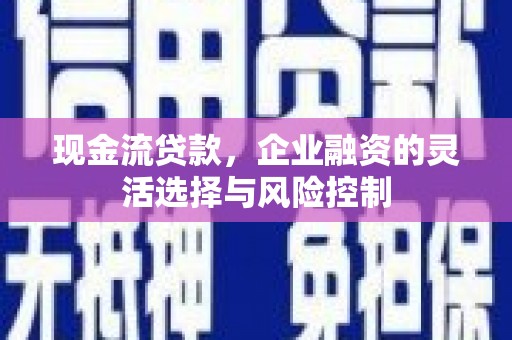 唐山现金流贷款，企业融资的灵活选择与风险控制