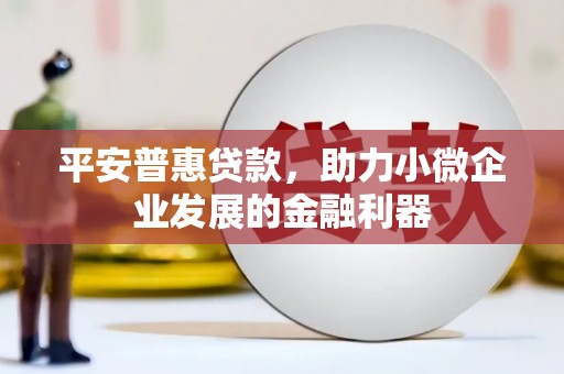 唐山平安普惠贷款，助力小微企业发展的金融利器
