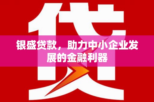 唐山银盛贷款，助力中小企业发展的金融利器
