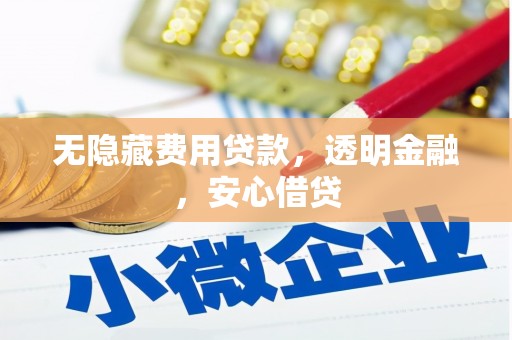 唐山无隐藏费用贷款，透明金融，安心借贷