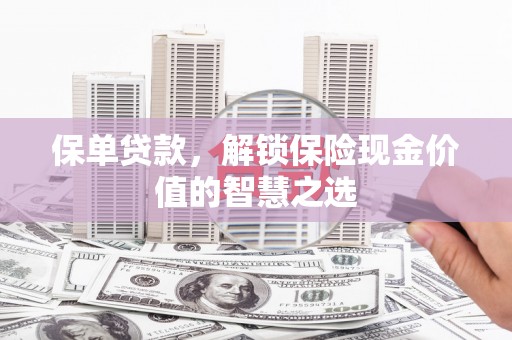 唐山保单贷款，解锁保险现金价值的智慧之选