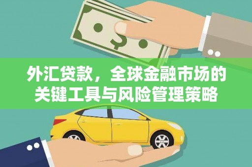 唐山外汇贷款，全球金融市场的关键工具与风险管理策略