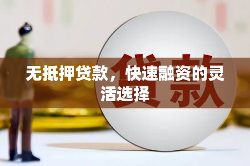 唐山无抵押贷款，快速融资的灵活选择