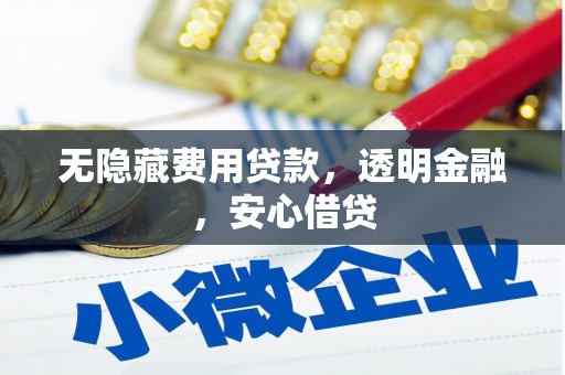 唐山无隐藏费用贷款，透明金融，安心借贷