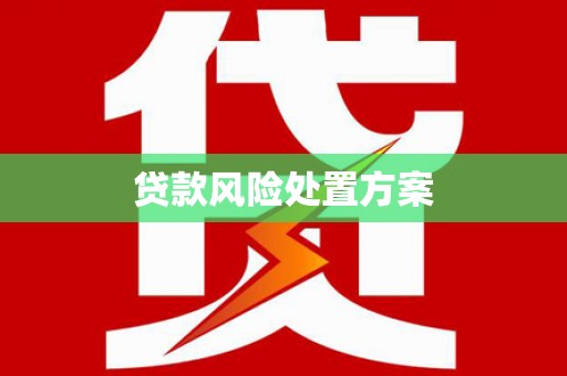 唐山贷款风险处置方案