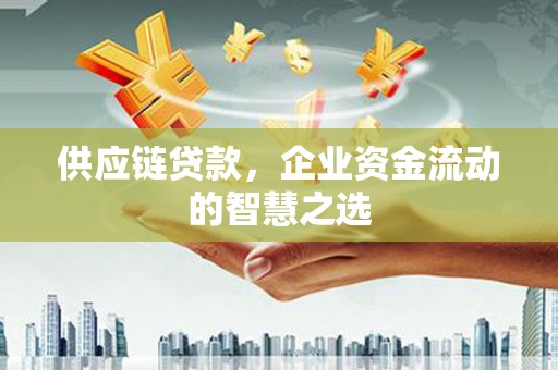 唐山供应链贷款，企业资金流动的智慧之选