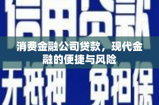 唐山消费金融公司贷款，现代金融的便捷与风险
