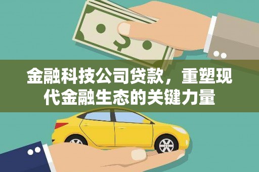 唐山金融科技公司贷款，重塑现代金融生态的关键力量
