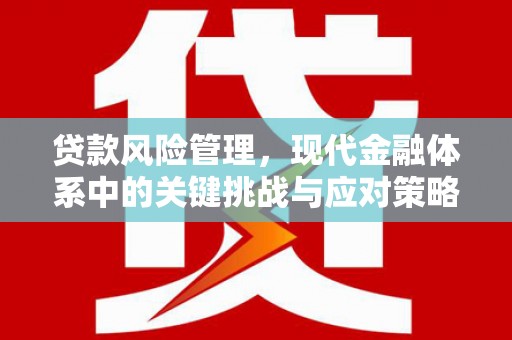 唐山贷款风险管理，现代金融体系中的关键挑战与应对策略